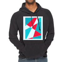 Blue And Red Abstract 70s Vintage Hoodie | Artistshot