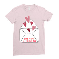 Love Letter For You Green Ladies Fitted T-shirt | Artistshot