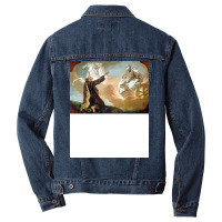 Giuseppe Angeli Elijah Taken Up In A Chariot Of Fi Men Denim Jacket | Artistshot