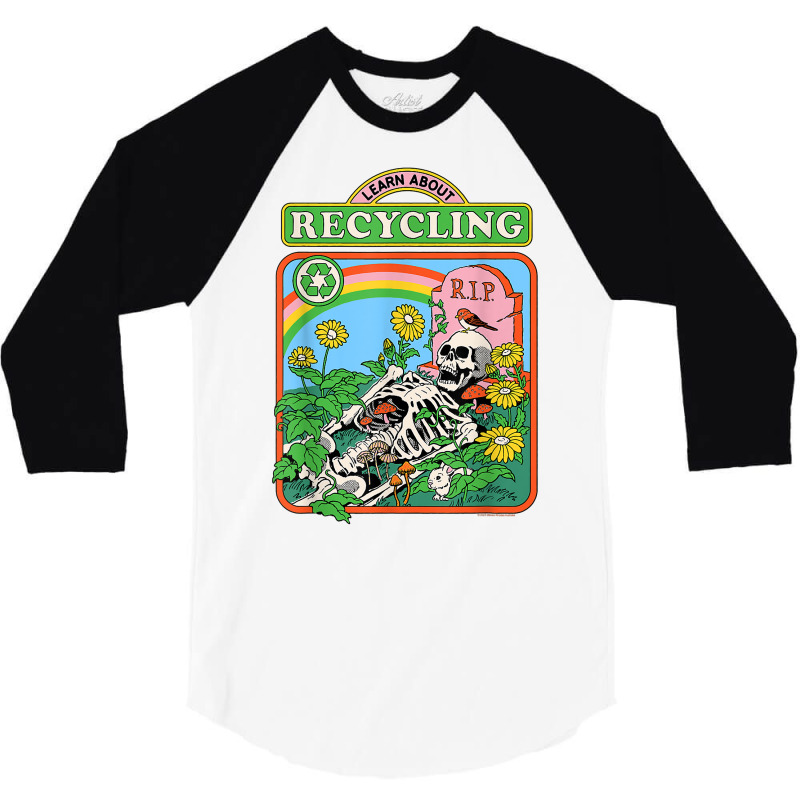 Steven Rhodes Learn About Recycling T Shirt 3/4 Sleeve Shirt | Artistshot