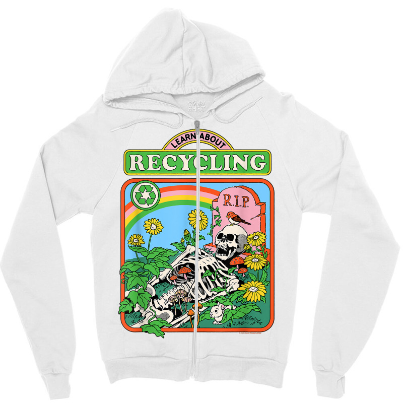 Steven Rhodes Learn About Recycling T Shirt Zipper Hoodie | Artistshot