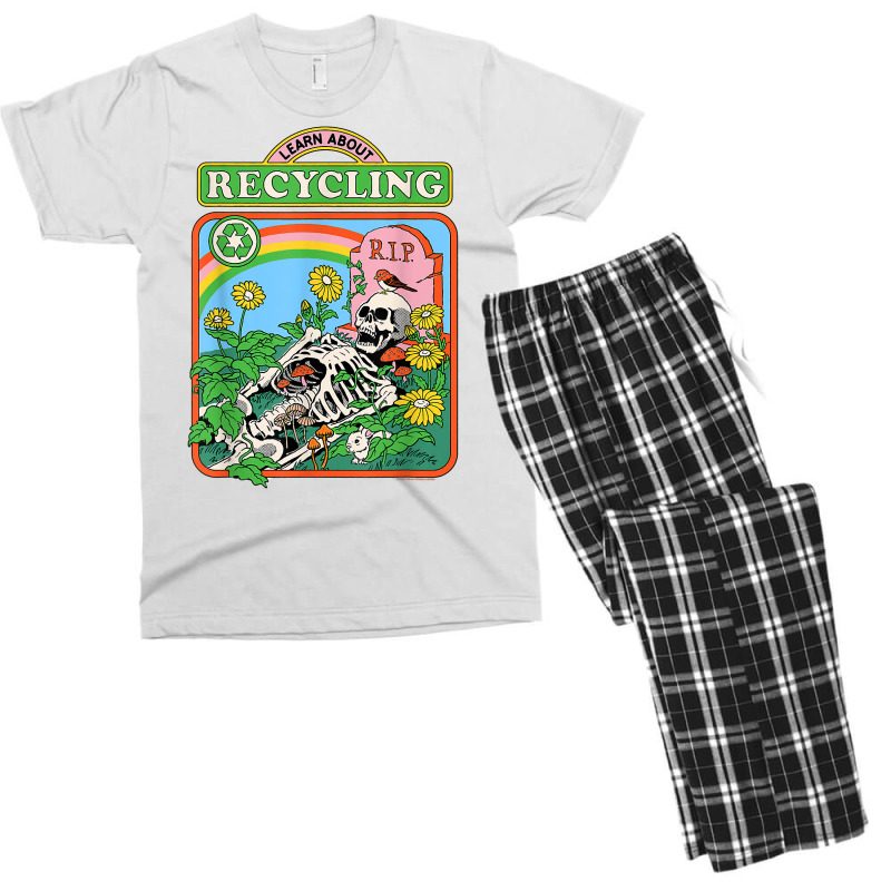 Steven Rhodes Learn About Recycling T Shirt Men's T-shirt Pajama Set | Artistshot