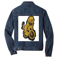 Bicycling Lion Quote Men Denim Jacket | Artistshot