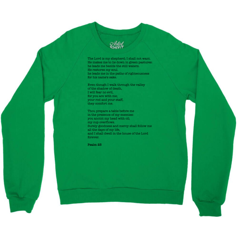 Psalm 23 70s Crewneck Sweatshirt by labineskatesr | Artistshot