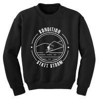 Kondition Statt Strom Berge Geschenk Mountainbiker Youth Sweatshirt | Artistshot