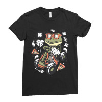 Hot Trend Frog Gokart Ladies Fitted T-shirt | Artistshot