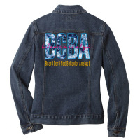 Board Certified Behavior Analyst Funny Ladies Denim Jacket | Artistshot