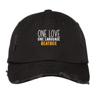 One Love One Language Beatbox 80s Vintage Cap | Artistshot