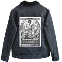 The Intersectional Feminists Unisex Sherpa-lined Denim Jacket | Artistshot