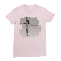 Jesus Christ Is The Same Bible Verses Ladies Fitted T-shirt | Artistshot