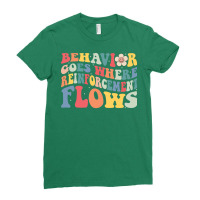 Groovy Behavior Goes Where Reinforcement Flows Aba Ladies Fitted T-shirt | Artistshot