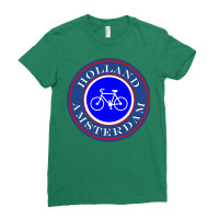 Holland Amsterdam Bicycles Only Tshirt Passport St Ladies Fitted T-shirt | Artistshot