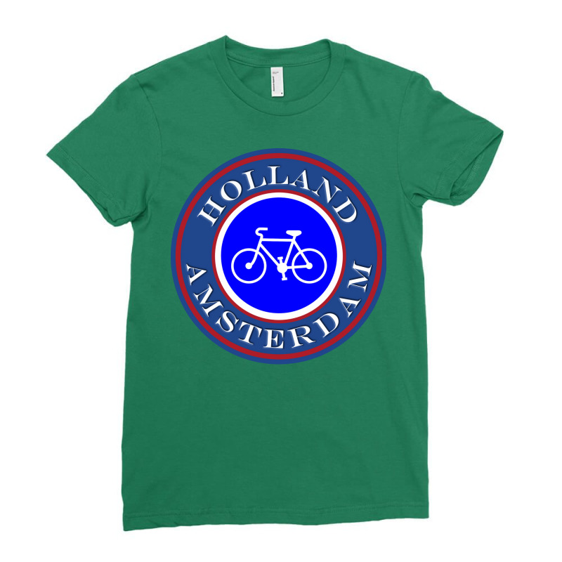 Holland Amsterdam Bicycles Only Tshirt Passport St Ladies Fitted T-Shirt by nilceuheniers | Artistshot