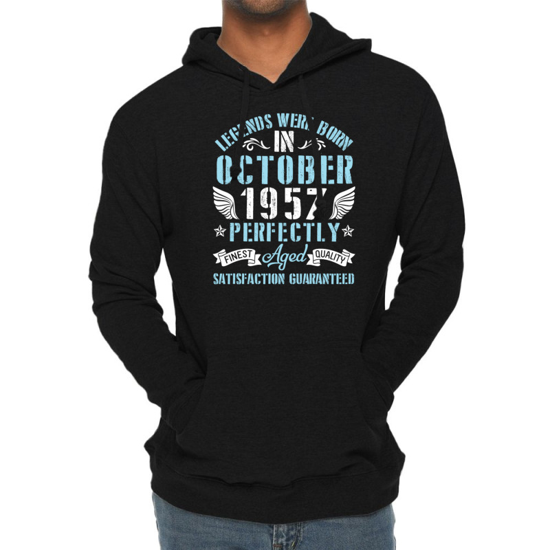 Happy Birthday 63 Years Old Legends Were Born In O Lightweight Hoodie | Artistshot