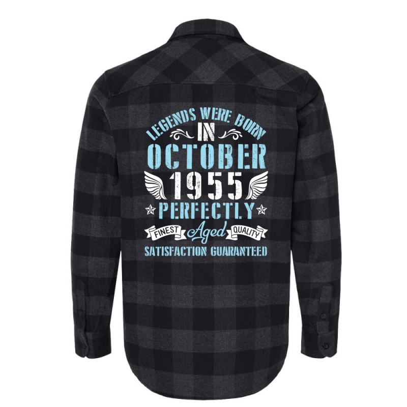 Happy Birthday 65 Years Old Legends Were Born In O Flannel Shirt | Artistshot