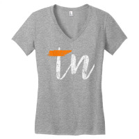 Tennessee State Flag Orange And White Home Shirt D Women's V-neck T-shirt | Artistshot