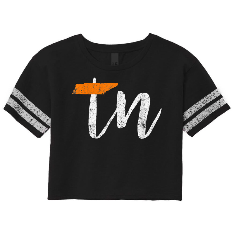 Tennessee State Flag Orange And White Home Shirt D Scorecard Crop Tee by catricegar | Artistshot