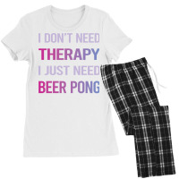 Funny Therapy Beer Pong Humor Women's Pajamas Set | Artistshot