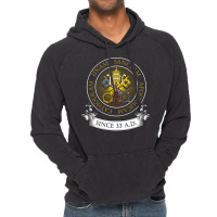 One Holy Catholic & Apostolic Church Catholic Lati Vintage Hoodie | Artistshot