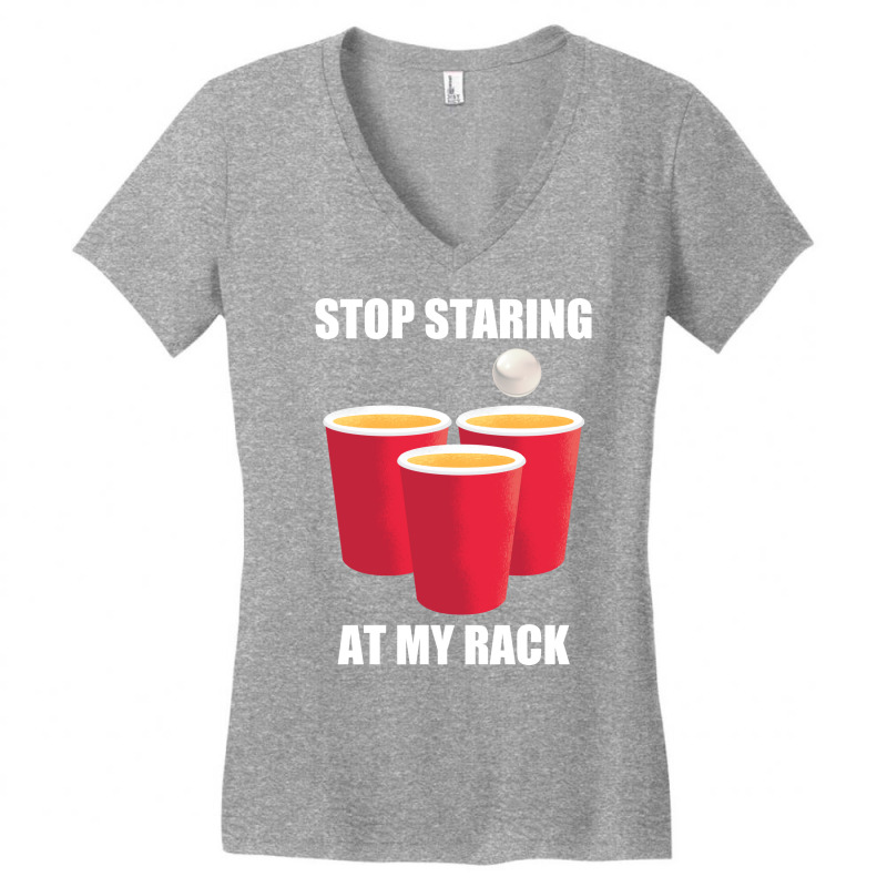 Cool Beer Pong Party Goer Quote Women's V-Neck T-Shirt by spellkommt | Artistshot