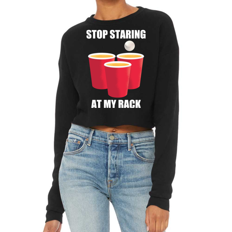 Cool Beer Pong Party Goer Quote Cropped Sweater by spellkommt | Artistshot