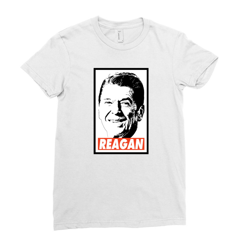 Reagan Ladies Fitted T-Shirt by larevanisa | Artistshot