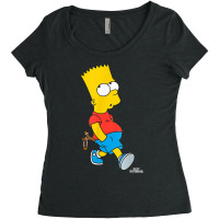 The Simpsons Bart Simpson With Slingshot T Shirt Women's Triblend Scoop T-shirt | Artistshot