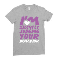 Judging Your Behavior Technician Behavior Analyst Ladies Fitted T-shirt | Artistshot