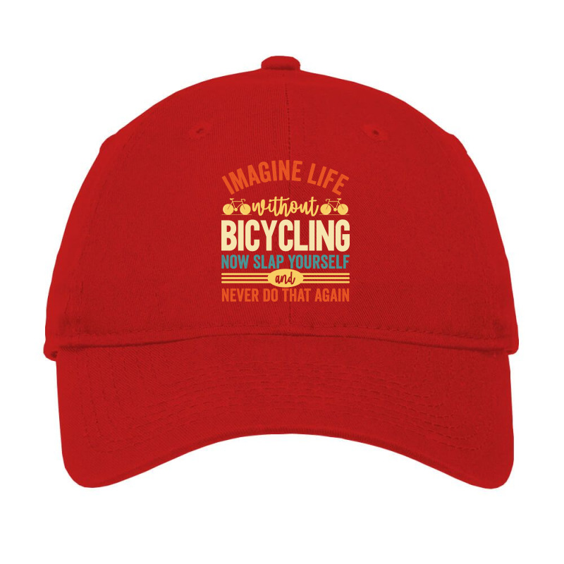 Imagine Life Without Bicycling Boy Adjustable Cap by parkecocjiny | Artistshot