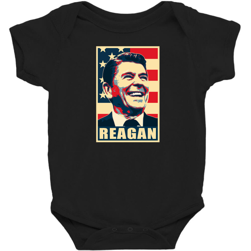 Ronald Reagan Baby Bodysuit by larevanisa | Artistshot