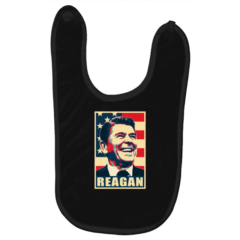 Ronald Reagan Baby Bibs by larevanisa | Artistshot