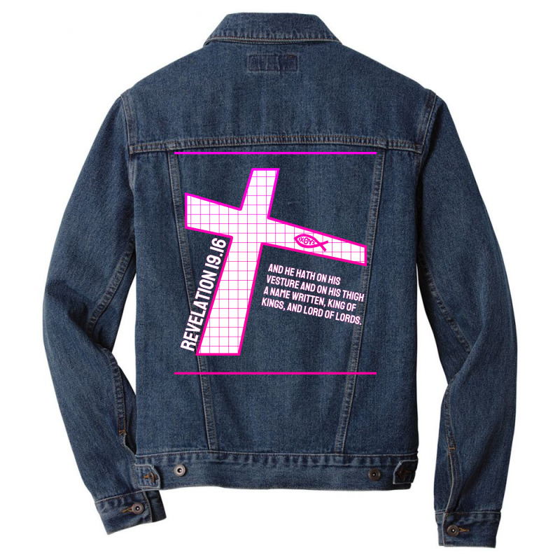 Revelation 1916 Bible Verse Design Men Denim Jacket by klinckbedoreh | Artistshot