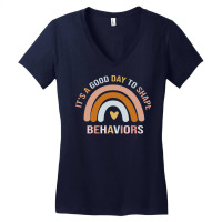 Its A Beautiful Day To Shape Behaviors Girl Women's V-neck T-shirt | Artistshot