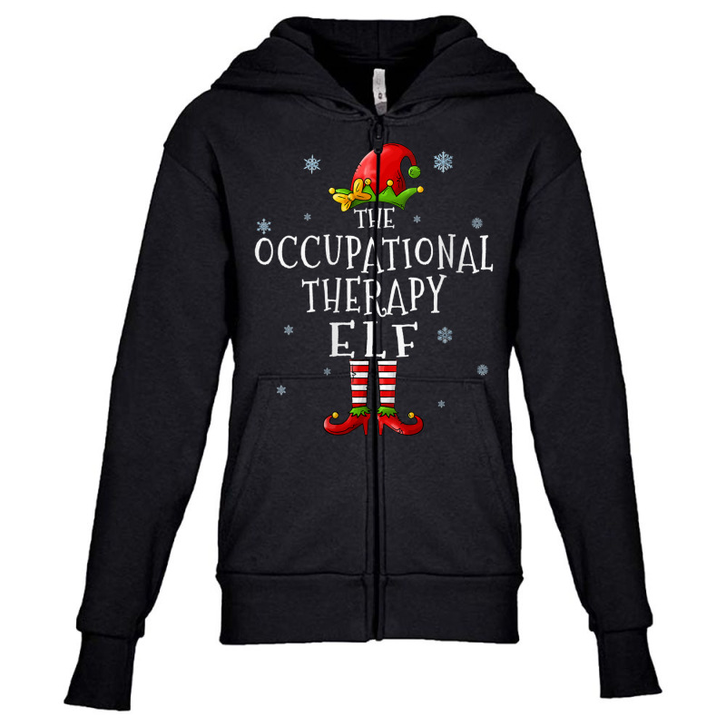 Womens Occupational Therapy Elf Funny Groupe Match Youth Zipper Hoodie by wafaha | Artistshot