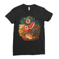 Sushi Retro Art   Japan Japanese Food Lover Cuisin Ladies Fitted T-shirt | Artistshot