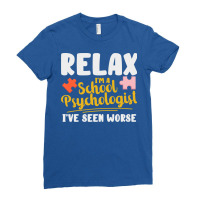 School Psychologist School Counseling Advising 70s Ladies Fitted T-shirt | Artistshot