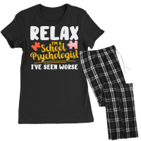 School Psychologist School Counseling Advising 70s Women's Pajamas Set | Artistshot