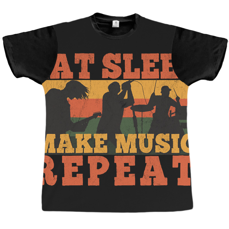 Trending Eat Sleep Soccer Repeat Funny Musician T- Graphic T-shirt by rebeccacameron | Artistshot