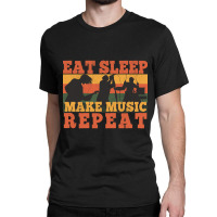 Trending Eat Sleep Soccer Repeat Funny Musician T- Classic T-shirt | Artistshot