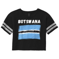 Botswana Flag Vintage Grunge Batswana Flag Botswan Scorecard Crop Tee | Artistshot