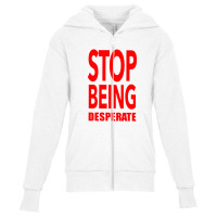 Paris Stop Being Youth Zipper Hoodie | Artistshot