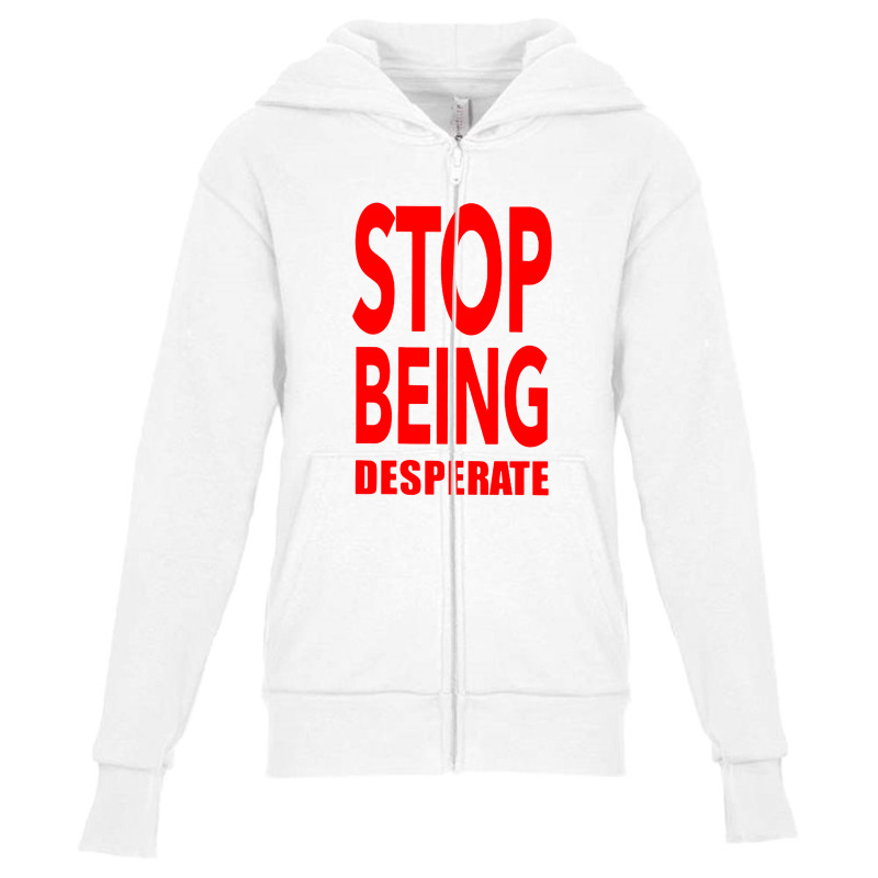 Paris Stop Being Youth Zipper Hoodie by DebraJJones | Artistshot