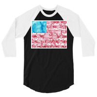 Watercolor America 3/4 Sleeve Shirt | Artistshot