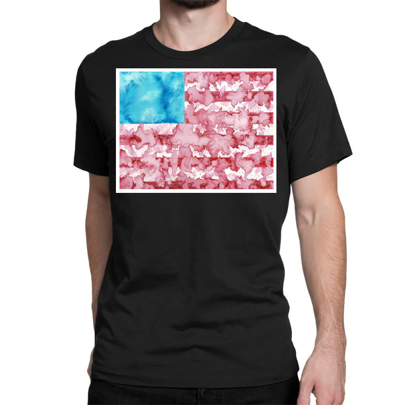 Watercolor America Classic T-shirt | Artistshot