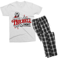 The Hell I Won't Cowboy Hat Western Cowgirls Costu Men's T-shirt Pajama Set | Artistshot