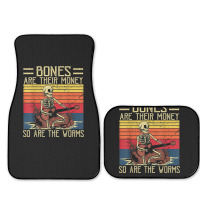 Bones Are Their Money T Shirt Skeleton Playing Gui Full Set Car Mats | Artistshot