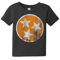 Womens Orange Tennessee Flag Volunteer State Tri S Baby Tee | Artistshot