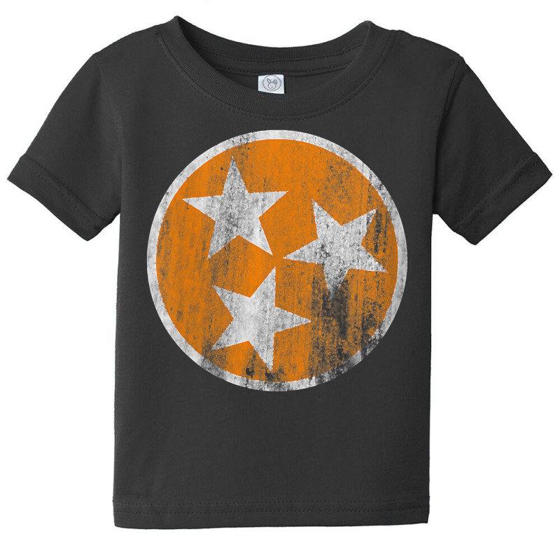 Womens Orange Tennessee Flag Volunteer State Tri S Baby Tee by karynadreck | Artistshot