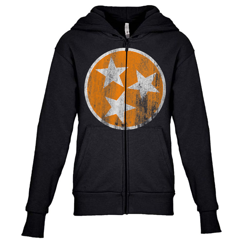 Womens Orange Tennessee Flag Volunteer State Tri S Youth Zipper Hoodie by karynadreck | Artistshot