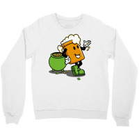 Cartoon Beer Irish Pale Ale Saint Patricks Day Crewneck Sweatshirt | Artistshot